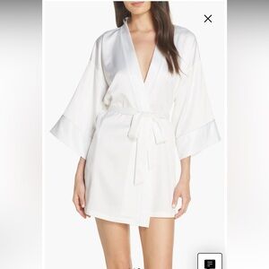 The bride satin wrap by in bloom by jonquil- size large